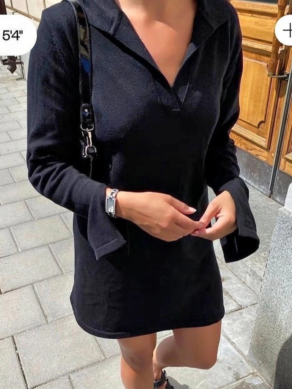 Djerf Avenue Getaway Dress Black